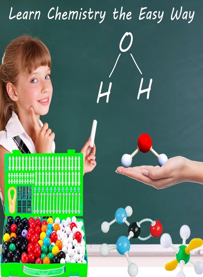 EXBEPE Chemistry Molecular Model Kit 452pc with C60,Educational Science Set Learning Chemistry Atoms,Bonds and Structures Teaching Aids School Supplies - Image 2